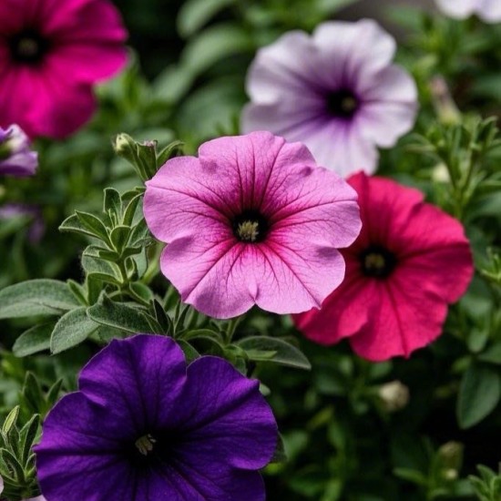 Петунія Тайдал (касетна розсада) набір 10 шт, мікс кольорів